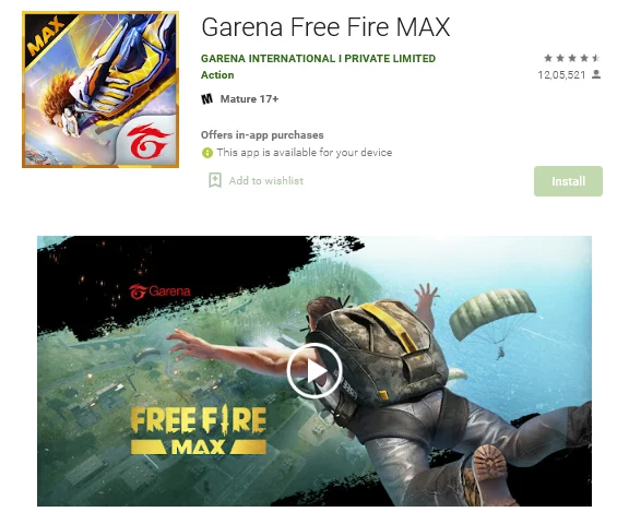 Free fire max download