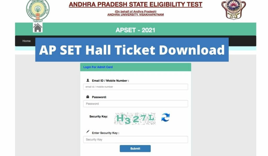 AP SET Hall Ticket 2021 Released Download Link at apset.net.in