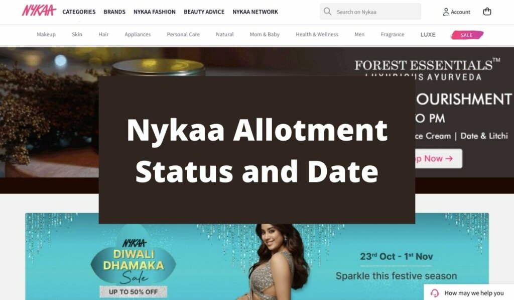 Nykaa IPO Allotment Status 2021 Direct LINK and allotment date
