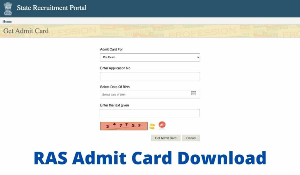 RPSC RAS Admit Card 2021 Released Direct Link Download at rpsc.rajasthan.gov.in