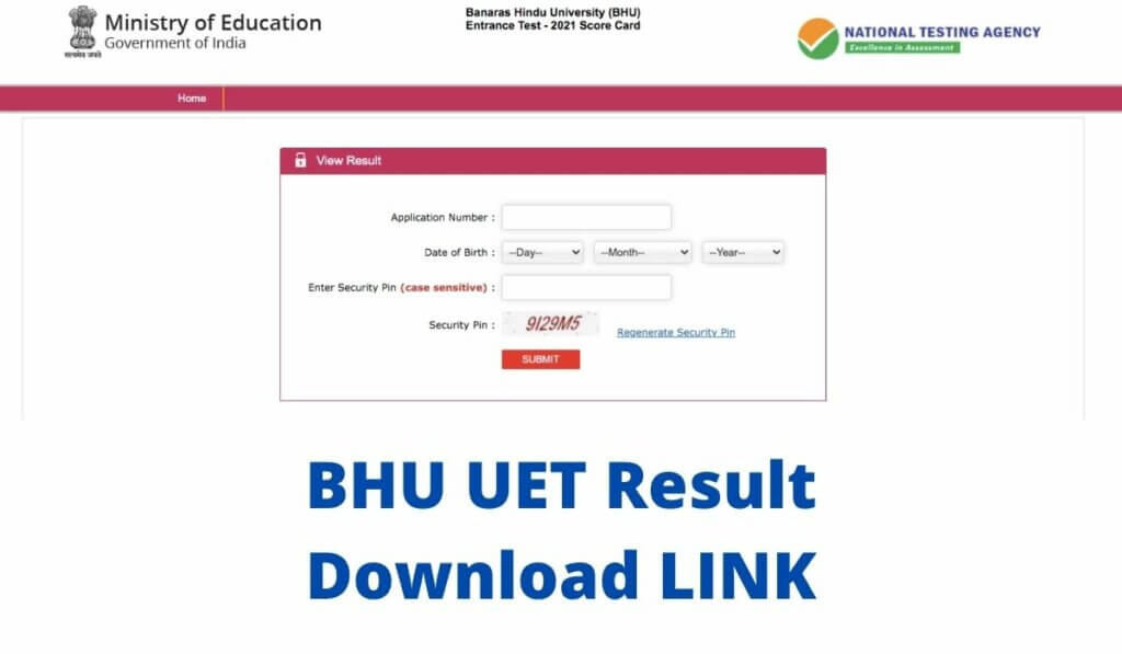 BHU UET Result 2021 Download Link, CutOff Marks and Merit List