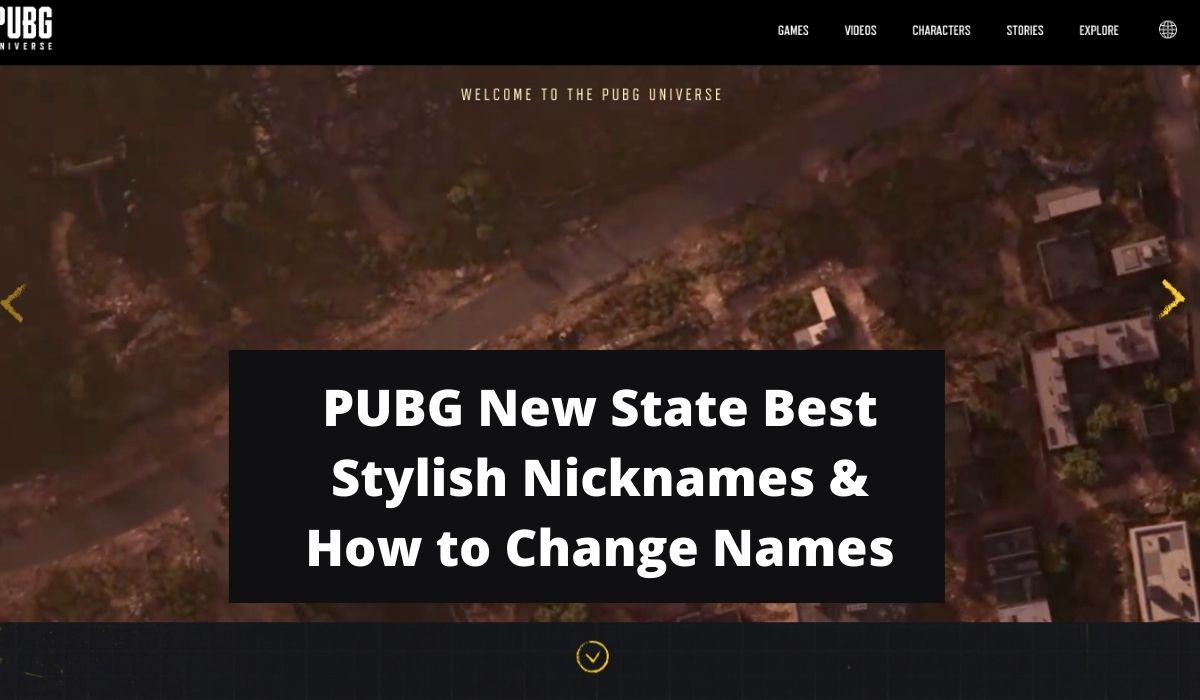 PUBG New State 2022 Best Stylish Nicknames- How to Change name