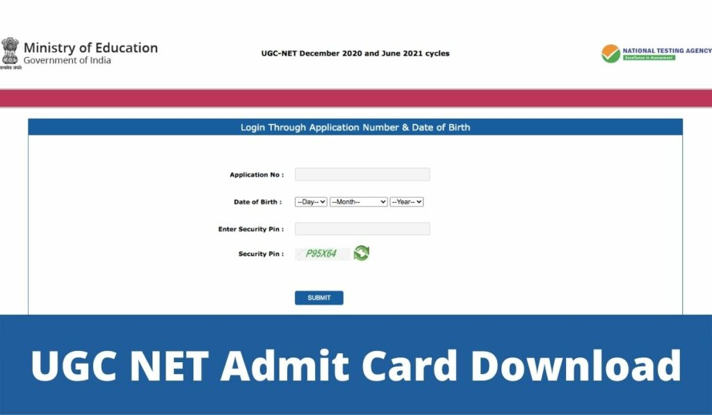 ugcnet.nta.nic.in Admit Card 2021 (OUT) Download UGC NET Exam Direct Link