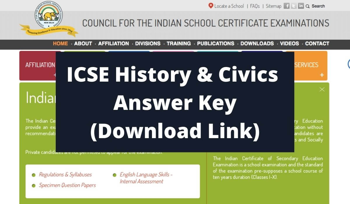 ICSE History & Civics Answer Key 2021 (Download Link) CISCE Class 10 Exam Solutions