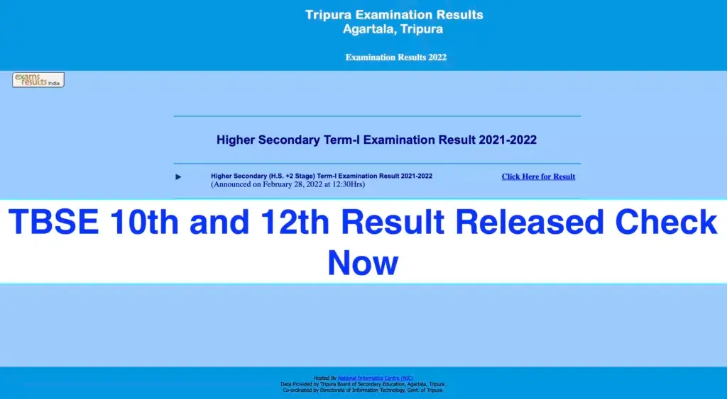 tbse Result Released