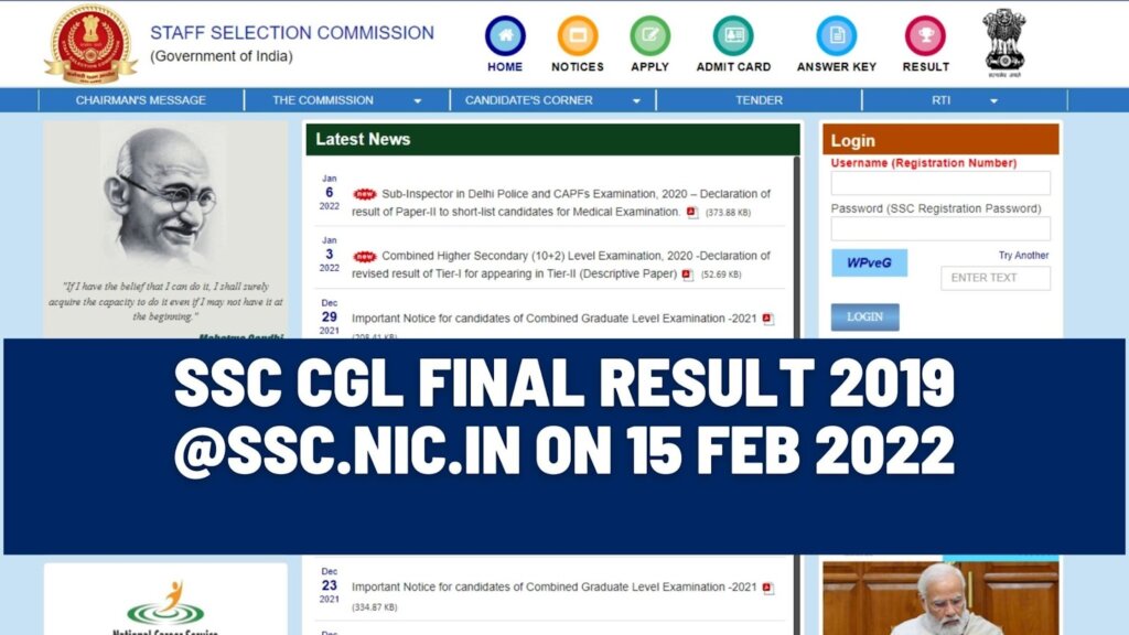 ssc Cgle result 2019