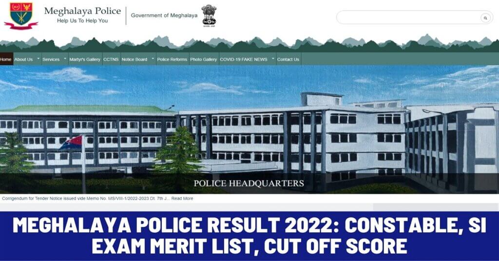 Meghalaya Police Result 2022
