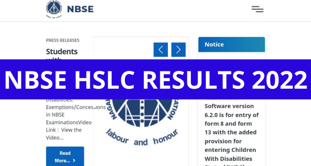 NBSE HSLC Results 2022 