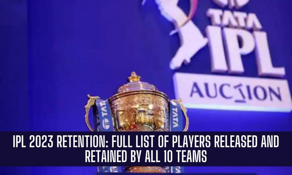 IPL 2023 Retention Players List Released,Check Retained,Trade List 