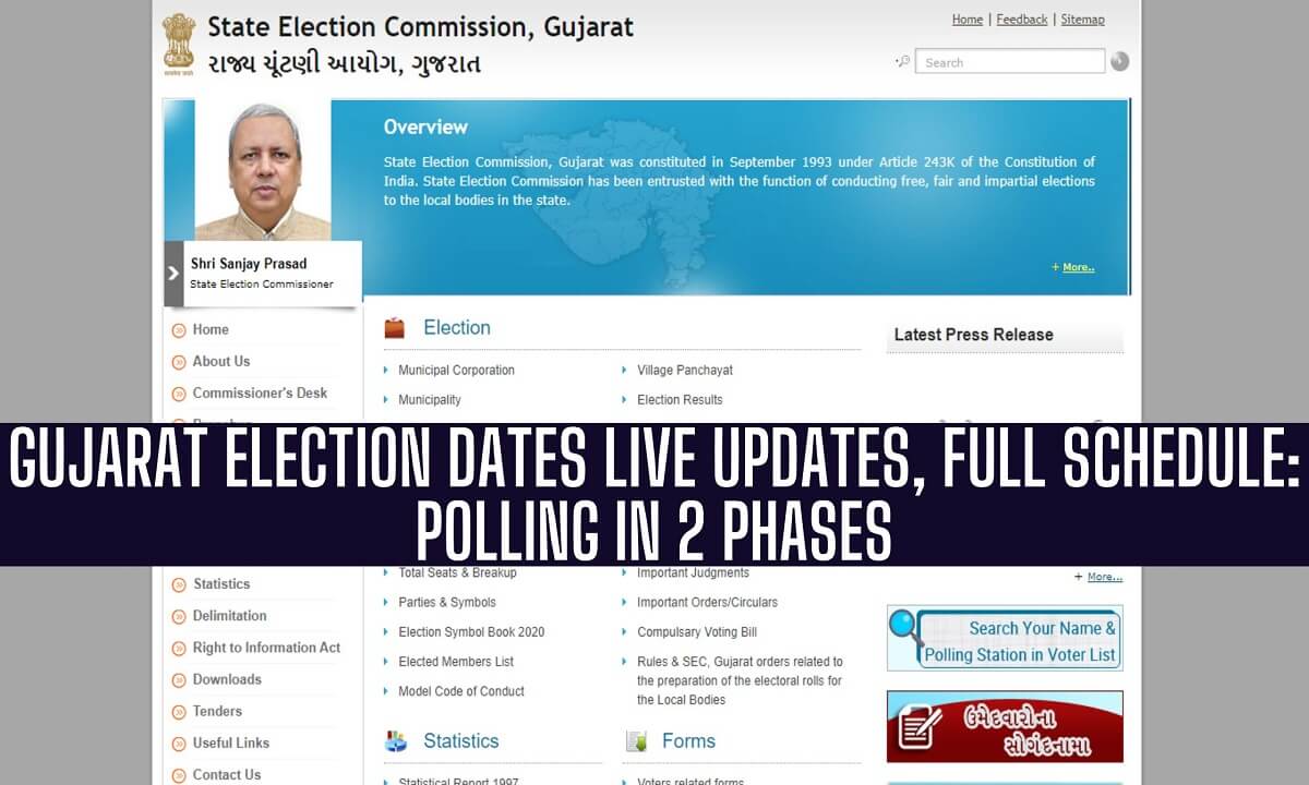 Gujarat Assembly Election Schedule,Live Update,Phase,Polling Date
